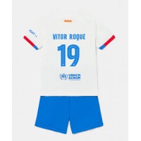 Barcelona Vitor Roque #19 Vonkajší Detský futbalový dres 2023-24 Krátky Rukáv (+ trenírky)